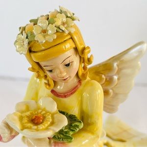 Wildflower Angel Buttercup for Cheerfulness Candleholder